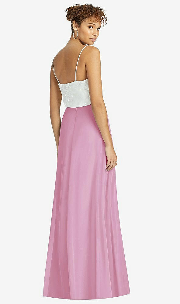 Back View - Powder Pink After Six Bridesmaid Skirt S1518