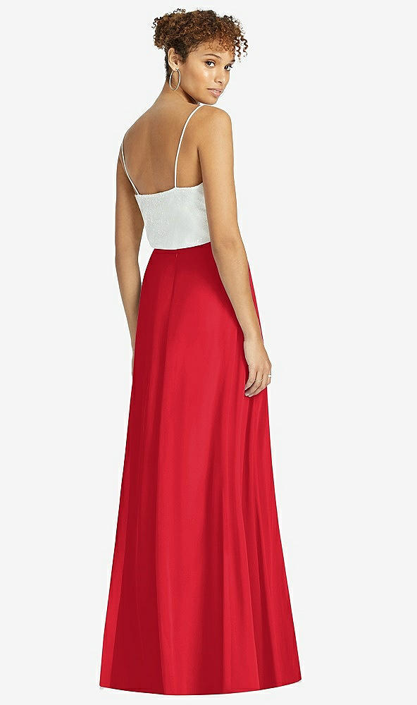 Back View - Parisian Red After Six Bridesmaid Skirt S1518