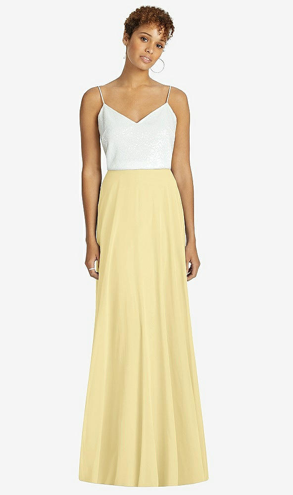 Front View - Pale Yellow After Six Bridesmaid Skirt S1518