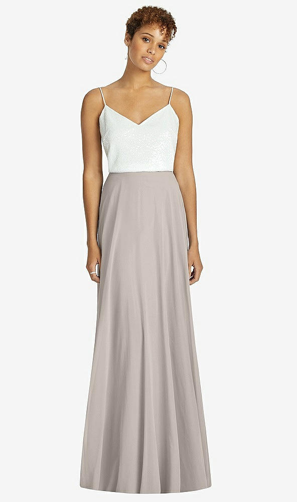 Front View - Taupe After Six Bridesmaid Skirt S1518