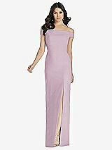 Front View Thumbnail - Suede Rose Dessy Bridesmaid Dress 3040