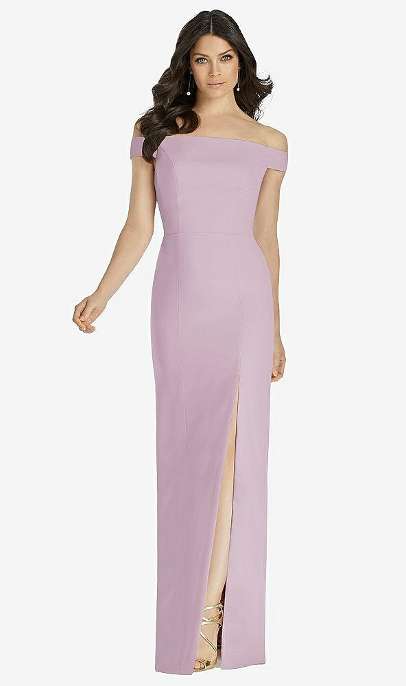 Front View - Suede Rose Dessy Bridesmaid Dress 3040