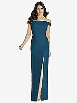 Front View Thumbnail - Atlantic Blue Dessy Bridesmaid Dress 3040