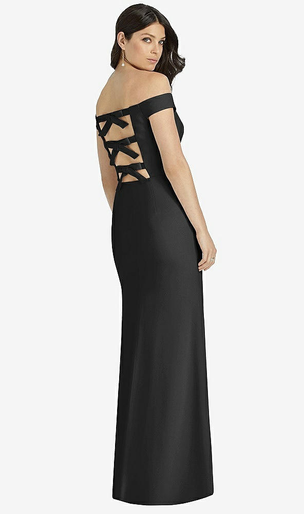 Back View - Black Dessy Bridesmaid Dress 3040