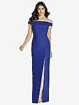 Front View Thumbnail - Cobalt Blue Dessy Bridesmaid Dress 3040