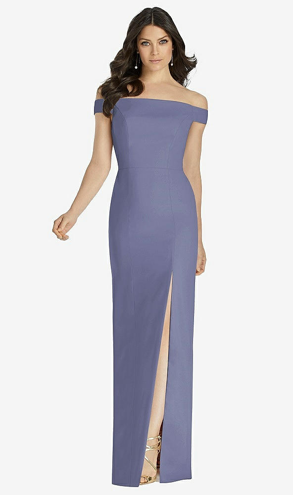Front View - French Blue Dessy Bridesmaid Dress 3040