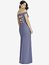 Rear View Thumbnail - French Blue Dessy Bridesmaid Dress 3040