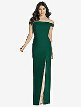Front View Thumbnail - Hunter Green Dessy Bridesmaid Dress 3040