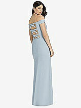 Rear View Thumbnail - Mist Dessy Bridesmaid Dress 3040