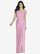 Front View Thumbnail - Powder Pink Dessy Bridesmaid Dress 3040