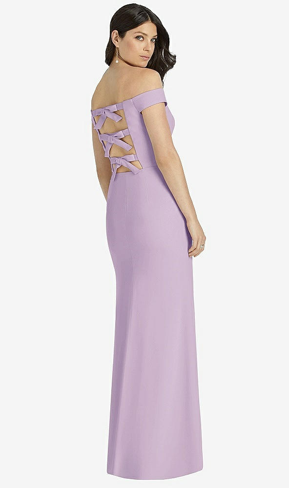 Back View - Pale Purple Dessy Bridesmaid Dress 3040