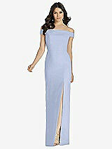 Front View Thumbnail - Sky Blue Dessy Bridesmaid Dress 3040