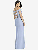 Rear View Thumbnail - Sky Blue Dessy Bridesmaid Dress 3040