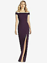 Front View Thumbnail - Aubergine After Six Bridesmaid Dress 6806