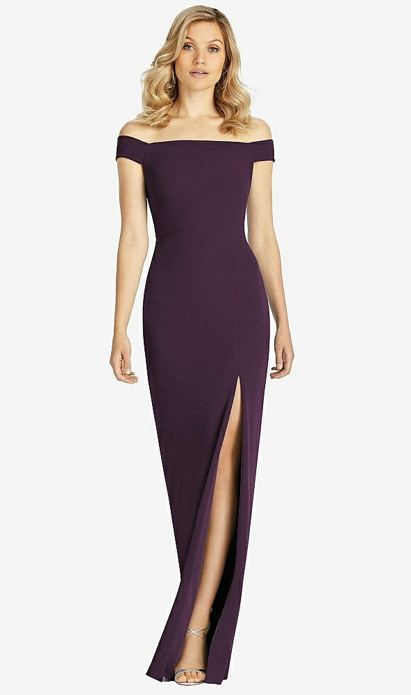 Front View - Aubergine After Six Bridesmaid Dress 6806