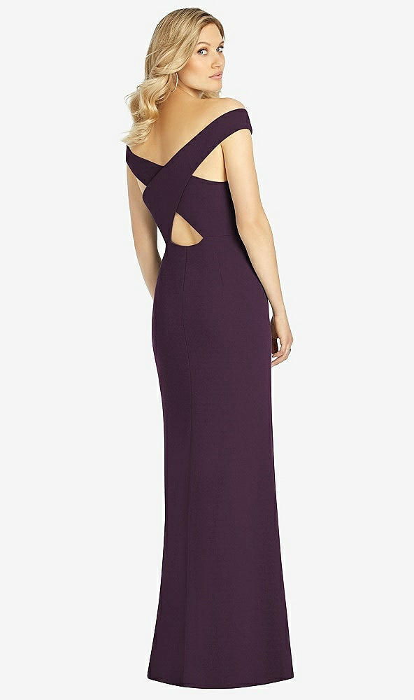 Back View - Aubergine After Six Bridesmaid Dress 6806