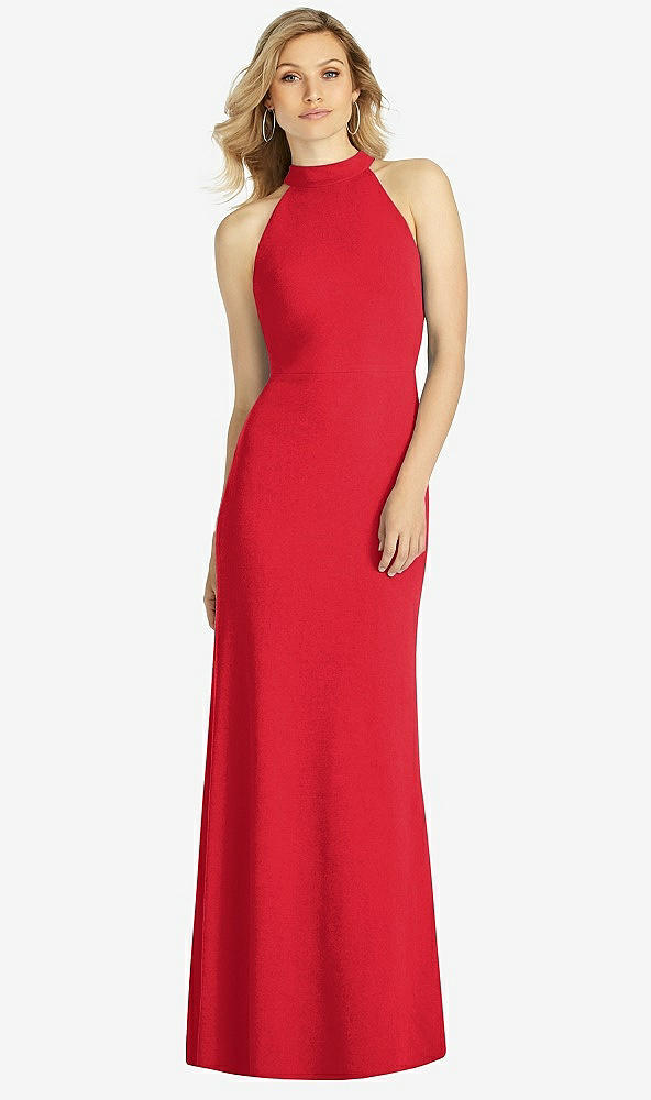 Front View - Parisian Red After Six Bridesmaid Dress 6807