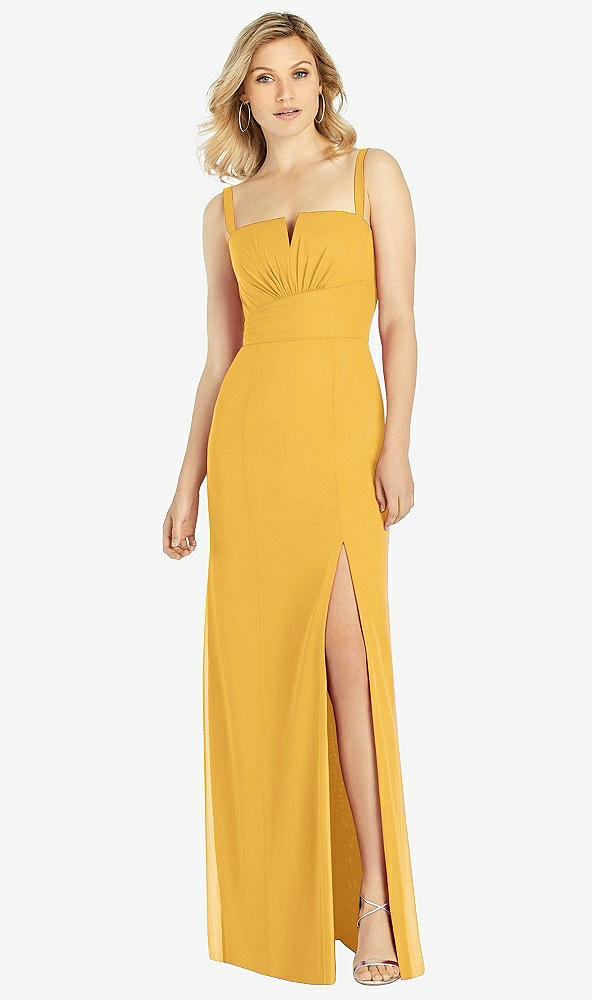 Front View - NYC Yellow After Six Bridesmaid Dress 6811