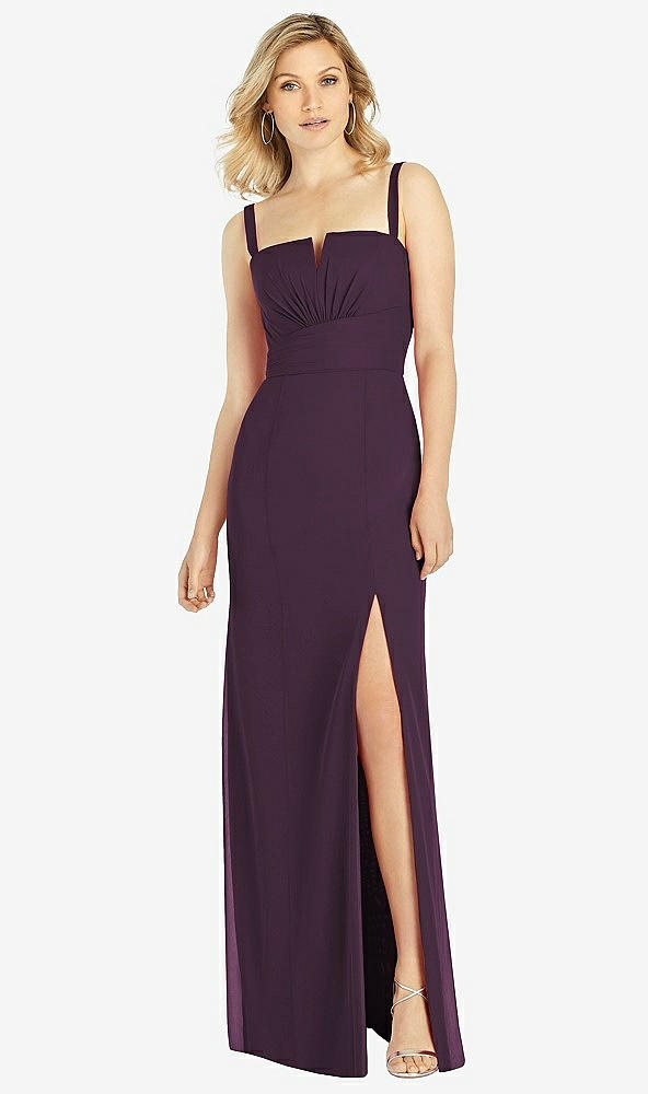 Front View - Aubergine After Six Bridesmaid Dress 6811