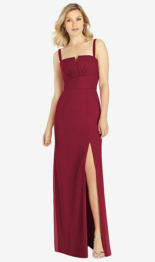 Front View - Burgundy After Six Bridesmaid Dress 6811
