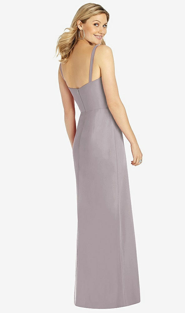 Back View - Cashmere Gray After Six Bridesmaid Dress 6811