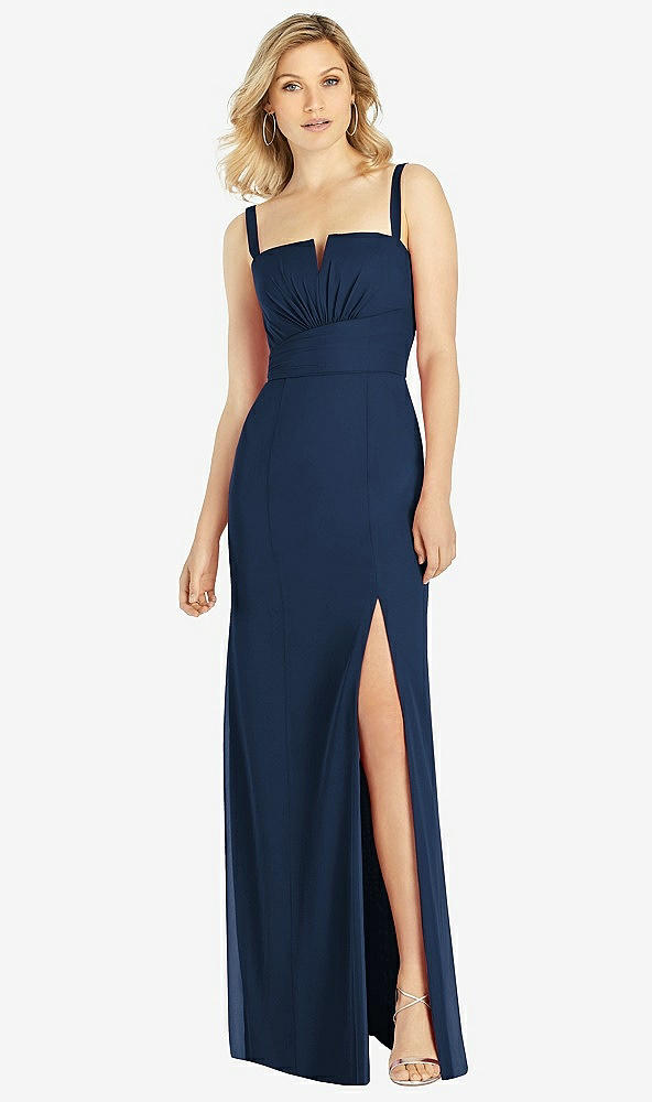 Front View - Midnight Navy After Six Bridesmaid Dress 6811