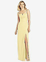 Front View Thumbnail - Pale Yellow After Six Bridesmaid Dress 6811