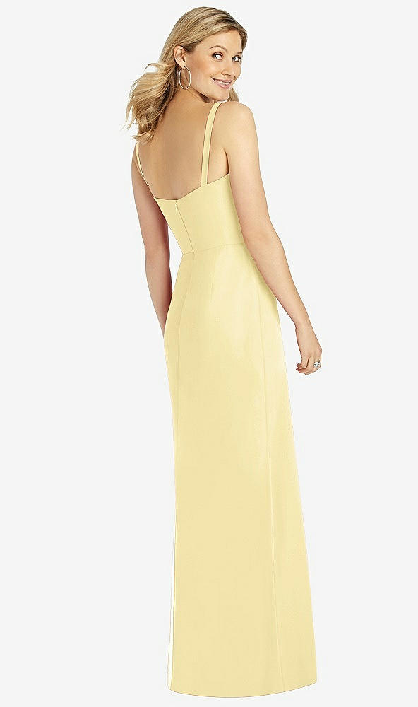 Back View - Pale Yellow After Six Bridesmaid Dress 6811