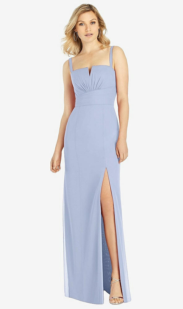 Front View - Sky Blue After Six Bridesmaid Dress 6811