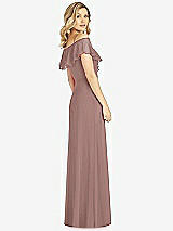Rear View Thumbnail - Sienna Ruffled Cold-Shoulder Maxi Dress