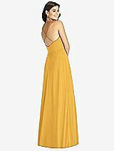 Rear View Thumbnail - NYC Yellow Criss Cross Back A-Line Maxi Dress