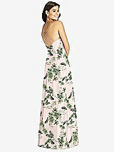Rear View Thumbnail - Palm Beach Print Criss Cross Back A-Line Maxi Dress