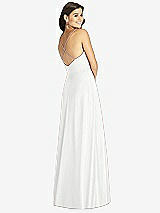 Rear View Thumbnail - White Criss Cross Back A-Line Maxi Dress