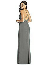 Rear View Thumbnail - Charcoal Gray Thread Bridesmaid Style Cora