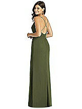 Rear View Thumbnail - Olive Green Thread Bridesmaid Style Cora