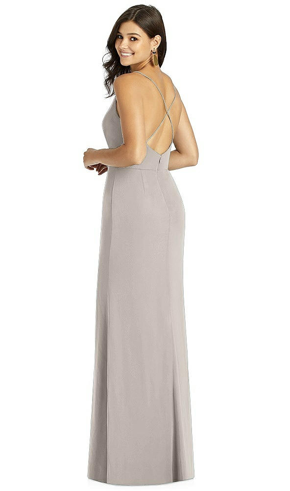 Back View - Taupe Thread Bridesmaid Style Cora
