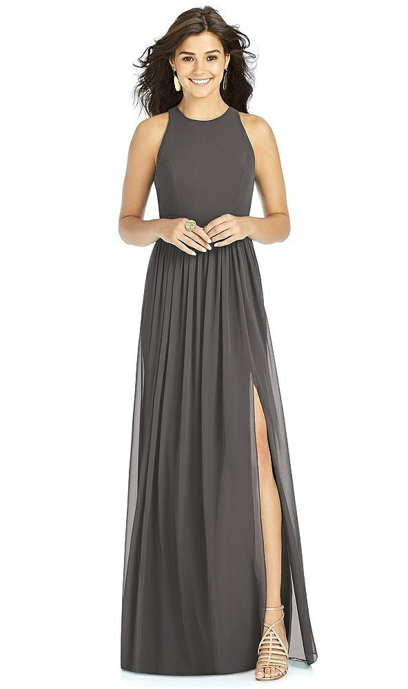 Front View - Caviar Gray Thread Bridesmaid Style Kailyn