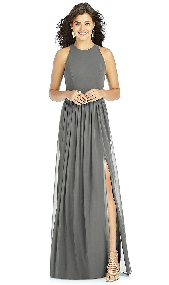 Front View - Charcoal Gray Thread Bridesmaid Style Kailyn
