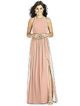 Front View Thumbnail - Pale Peach Thread Bridesmaid Style Kailyn
