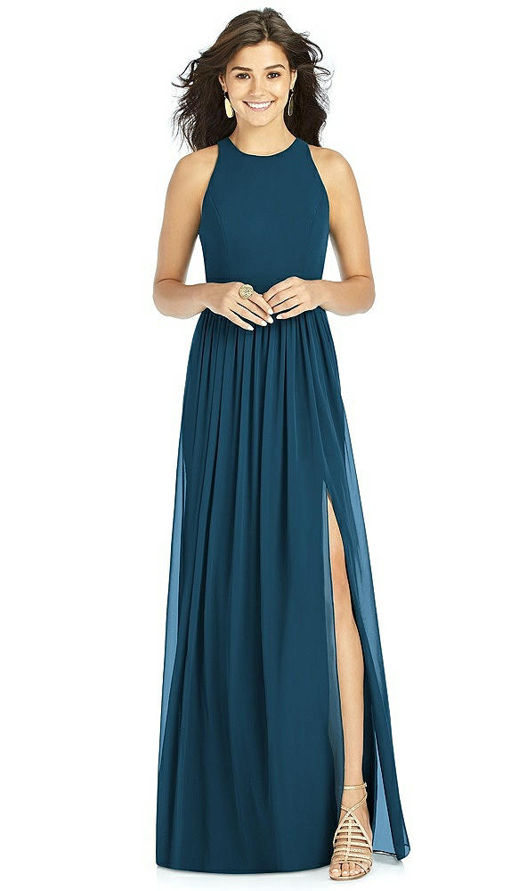 Front View - Atlantic Blue Thread Bridesmaid Style Kailyn