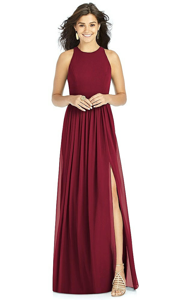 Front View - Burgundy Thread Bridesmaid Style Kailyn