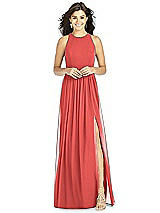 Front View Thumbnail - Perfect Coral Thread Bridesmaid Style Kailyn