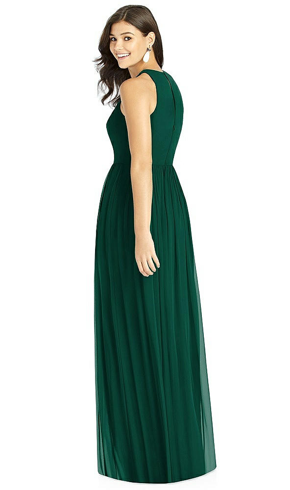 Back View - Hunter Green Thread Bridesmaid Style Kailyn