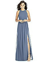 Front View Thumbnail - Larkspur Blue Thread Bridesmaid Style Kailyn