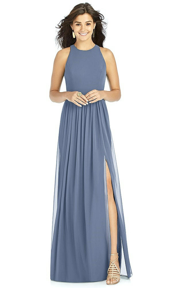 Front View - Larkspur Blue Thread Bridesmaid Style Kailyn