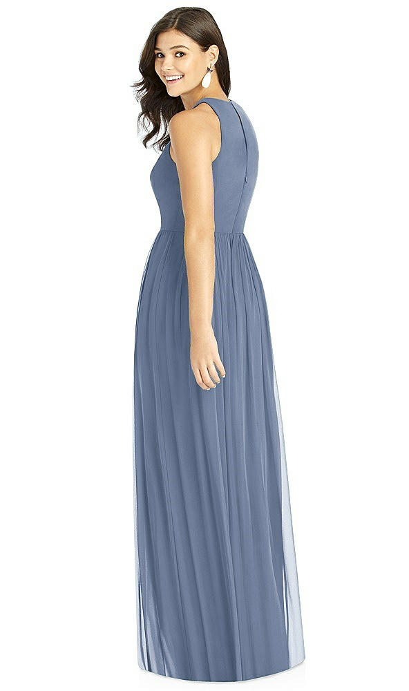 Back View - Larkspur Blue Thread Bridesmaid Style Kailyn