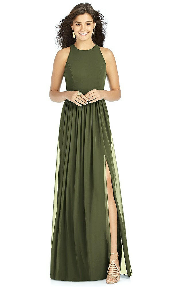 Front View - Olive Green Thread Bridesmaid Style Kailyn