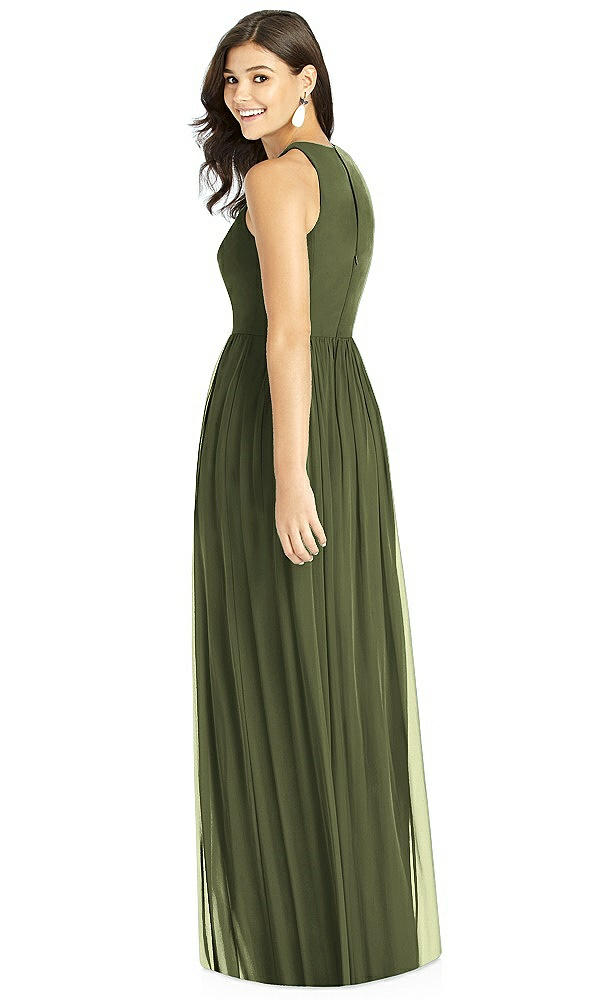 Back View - Olive Green Thread Bridesmaid Style Kailyn