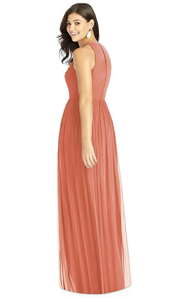 Back View - Terracotta Copper Thread Bridesmaid Style Kailyn