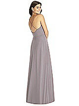 Rear View Thumbnail - Cashmere Gray Thread Bridesmaid Style Ida